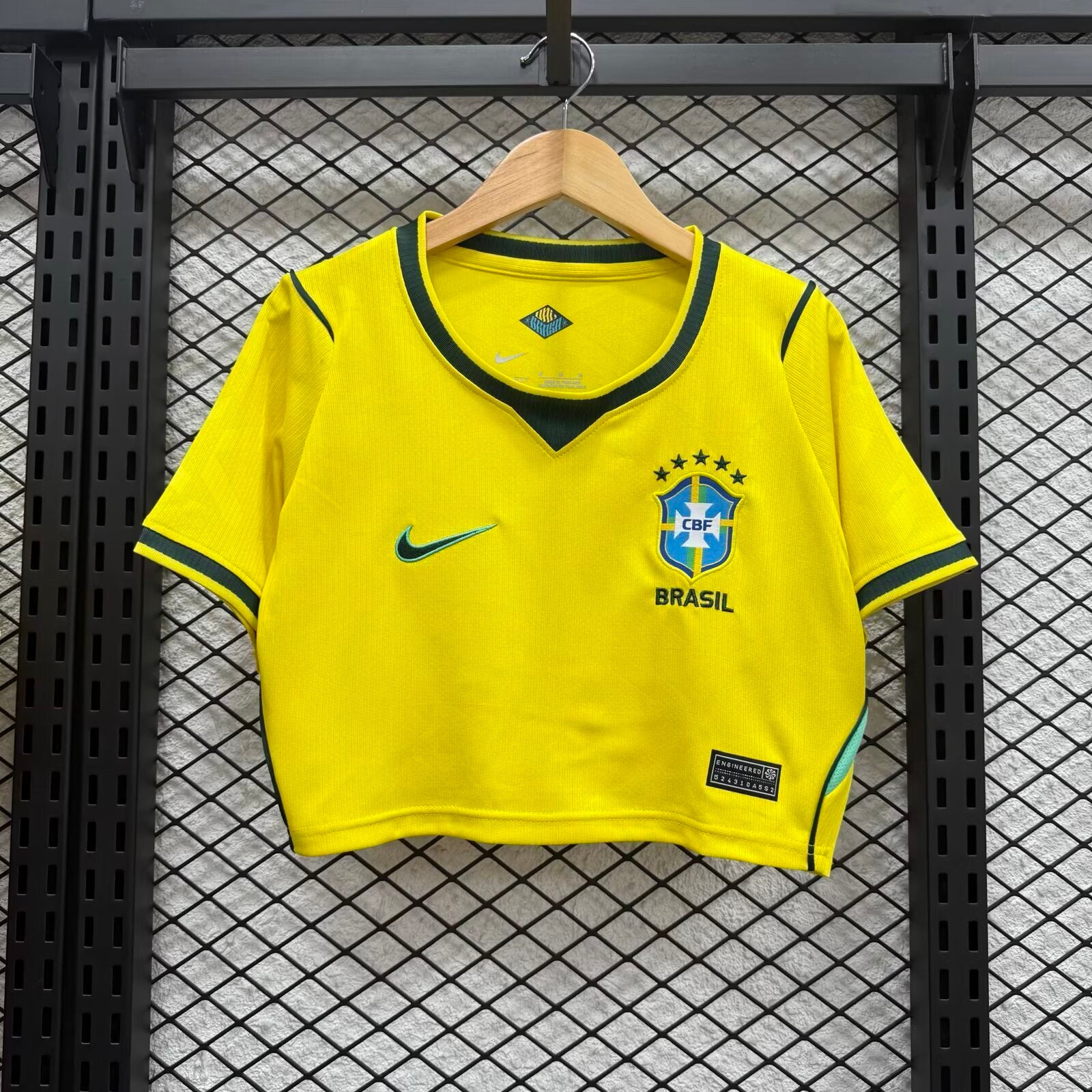 Cropped Brasil Home I 2025/26 Feminina